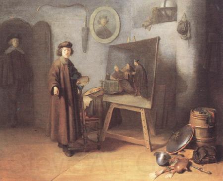Gerrit Dou Painter in his studio (mk33)
